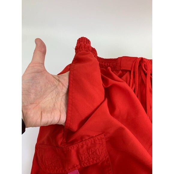 Lot of 2 Swim Trunks OP Ocean Pacific Blue Plaid Dolfin Red Drawstring Mens XXL - Picture 5 of 16